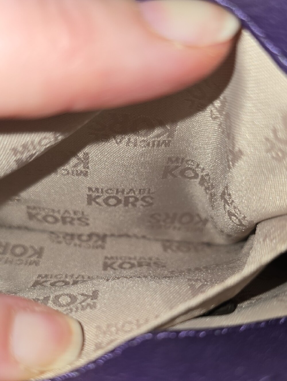 MICHAEL KORS Fulton Flap mini Crossbody(purple)Iris-see pics 4 color! - Picture 5 of 7
